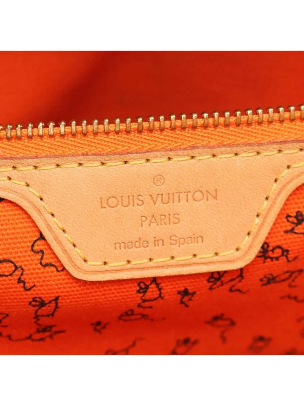 Louis Vuitton Tote Neverfull MM Catgram Canvas Leather